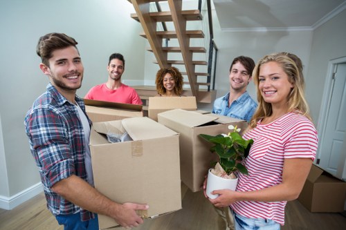 Residential house move with removal van in Croydon