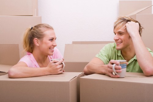 Croydon home moving team preparing boxes and furniture for a local house move