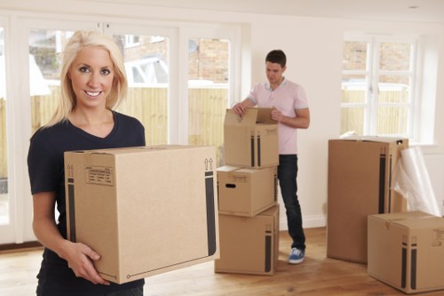 Loading furniture into a removal truck for a Croydon relocation