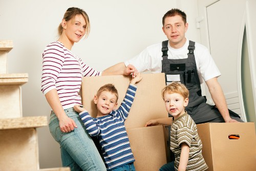 Careful furniture handling during a house move in Croydon