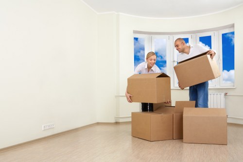 Local removals crew handling a flat move in Croydon