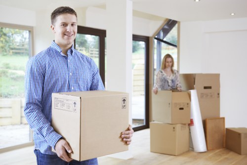 Croydon removals crew handling boxes and furniture safely