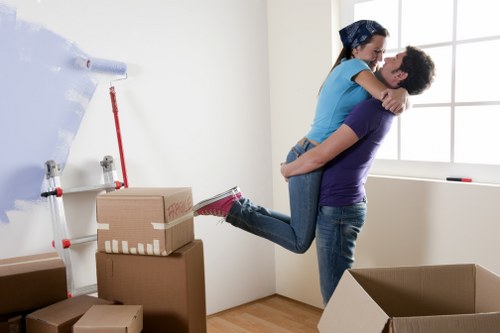 Office relocation items prepared for transport in Croydon