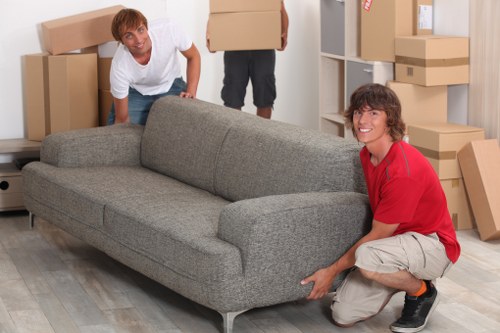 Mover carrying out trained handling during a relocation