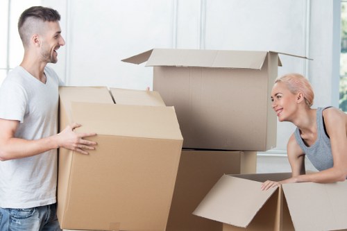 Professional movers loading items for a Croydon relocation