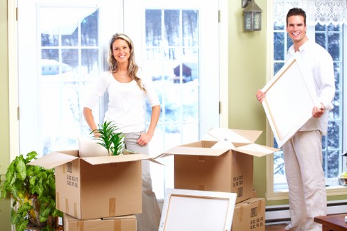 Careful wrapping of fragile household items