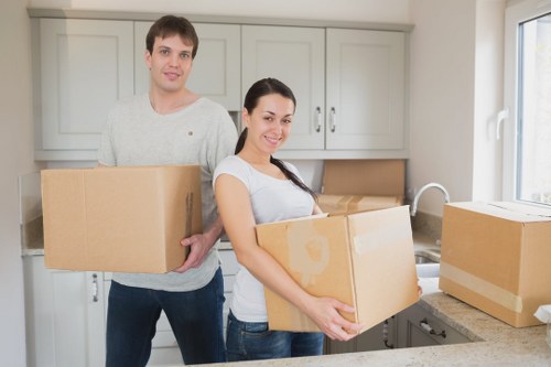 Packed removal van for furniture and household items